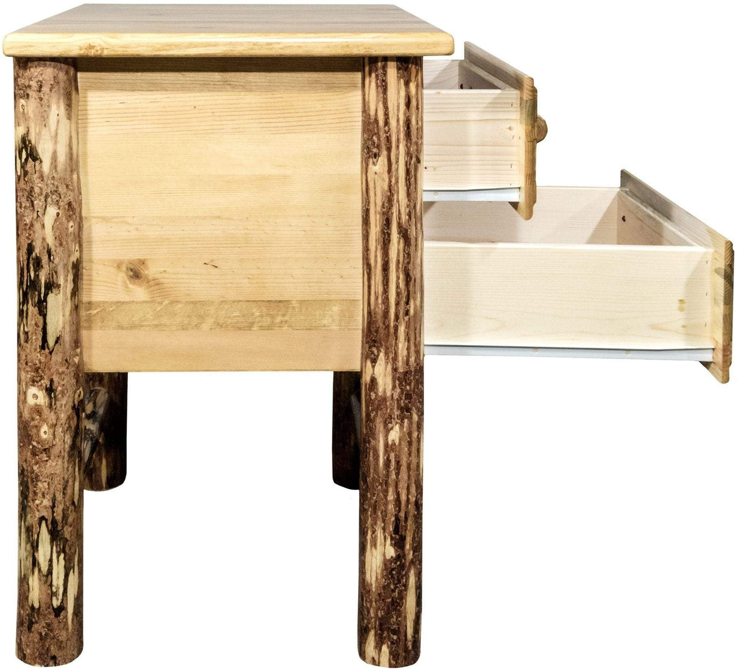Montana Woodworks Glacier Country Kollektion Nachttisch mit 2 Schubladen