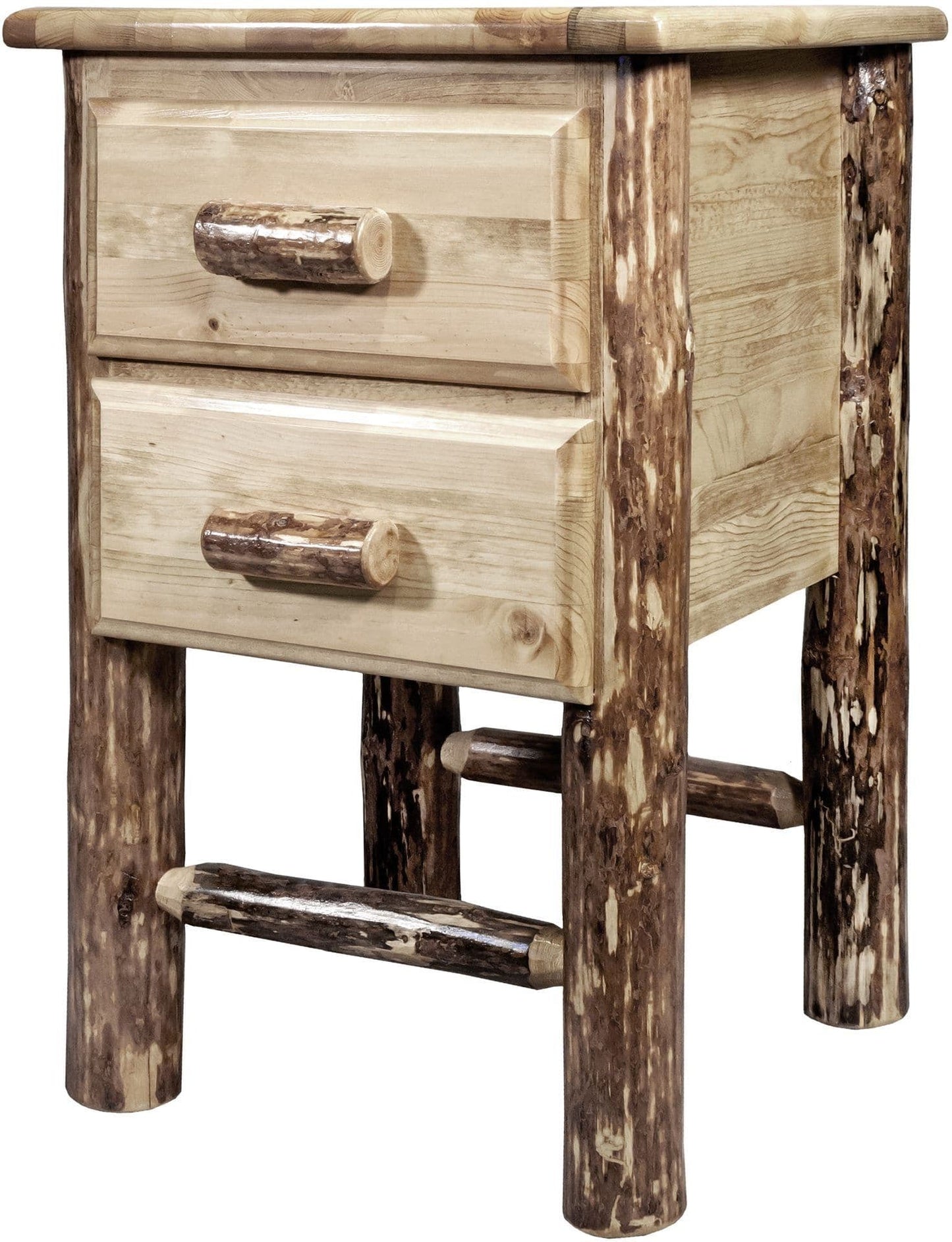 Montana Woodworks Glacier Country Kollektion Nachttisch mit 2 Schubladen