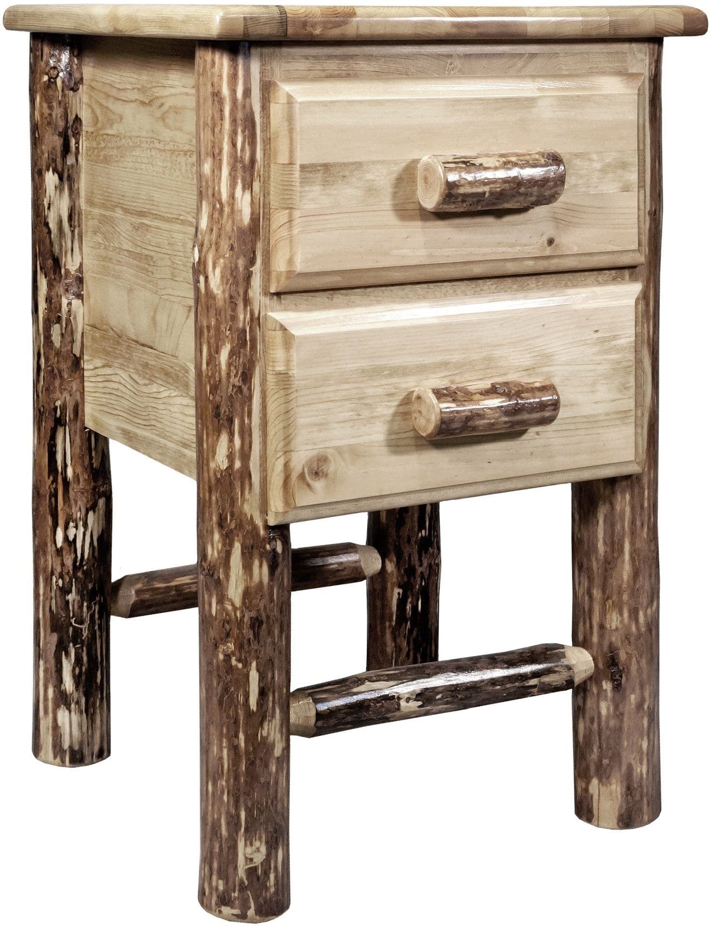 Montana Woodworks Glacier Country Kollektion Nachttisch mit 2 Schubladen