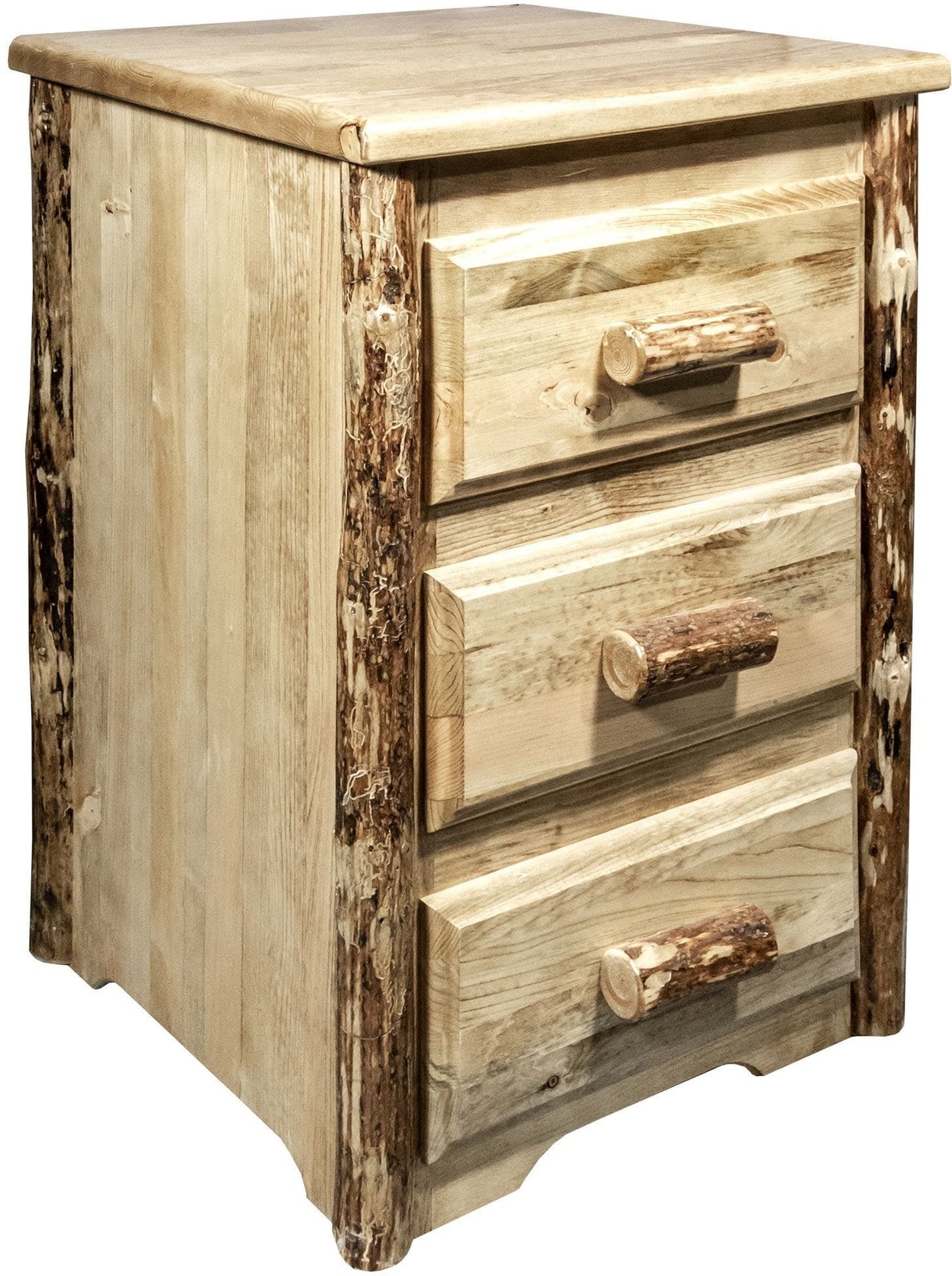 Montana Woodworks Glacier Country Kollektion Nachttisch mit 3 Schubladen