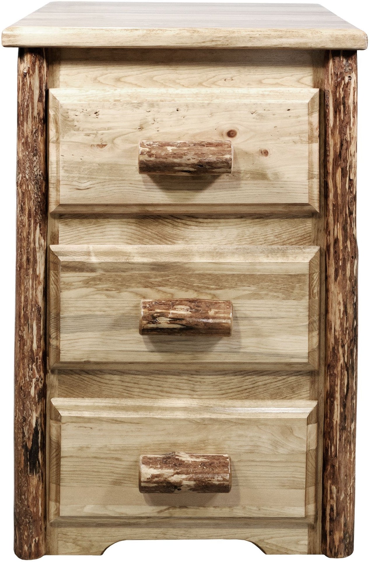 Montana Woodworks Glacier Country Kollektion Nachttisch mit 3 Schubladen