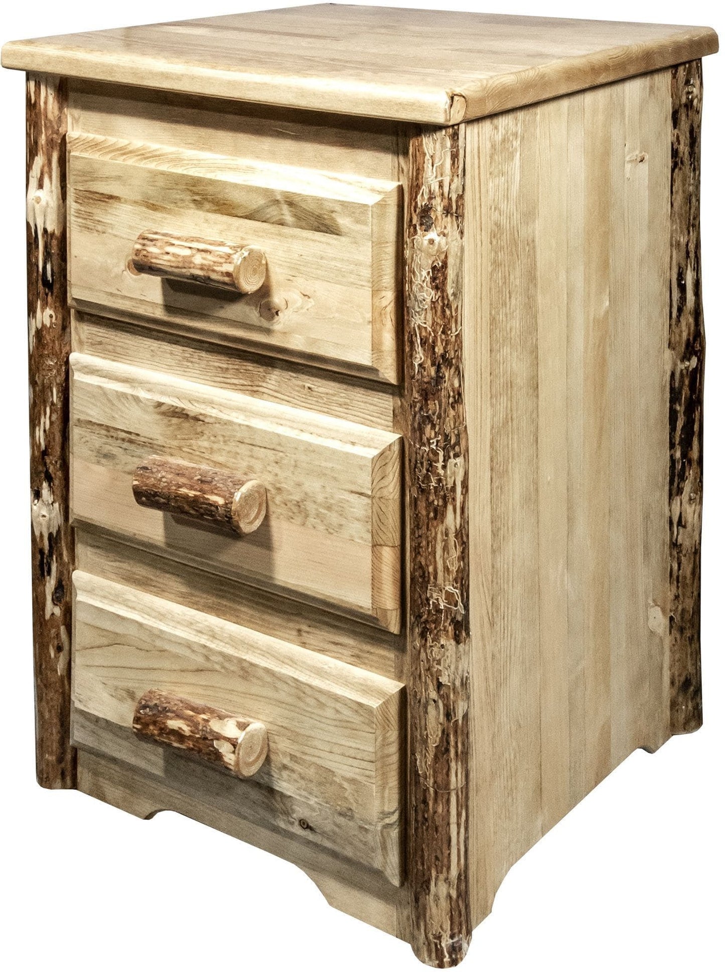 Montana Woodworks Glacier Country Kollektion Nachttisch mit 3 Schubladen