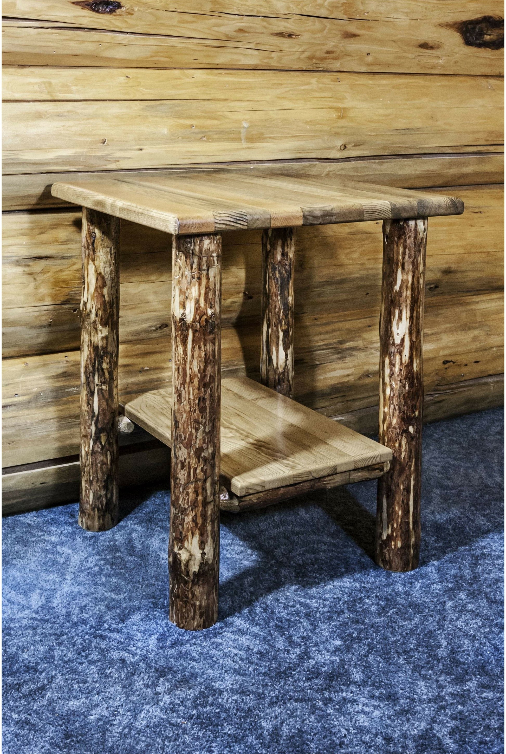 Montana Woodworks Glacier Country Kollektion Nachttisch mit Regal