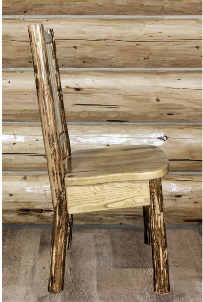 Montana Woodworks Glacier Country Kollektion Seitenstuhl mit Lasergravur Design