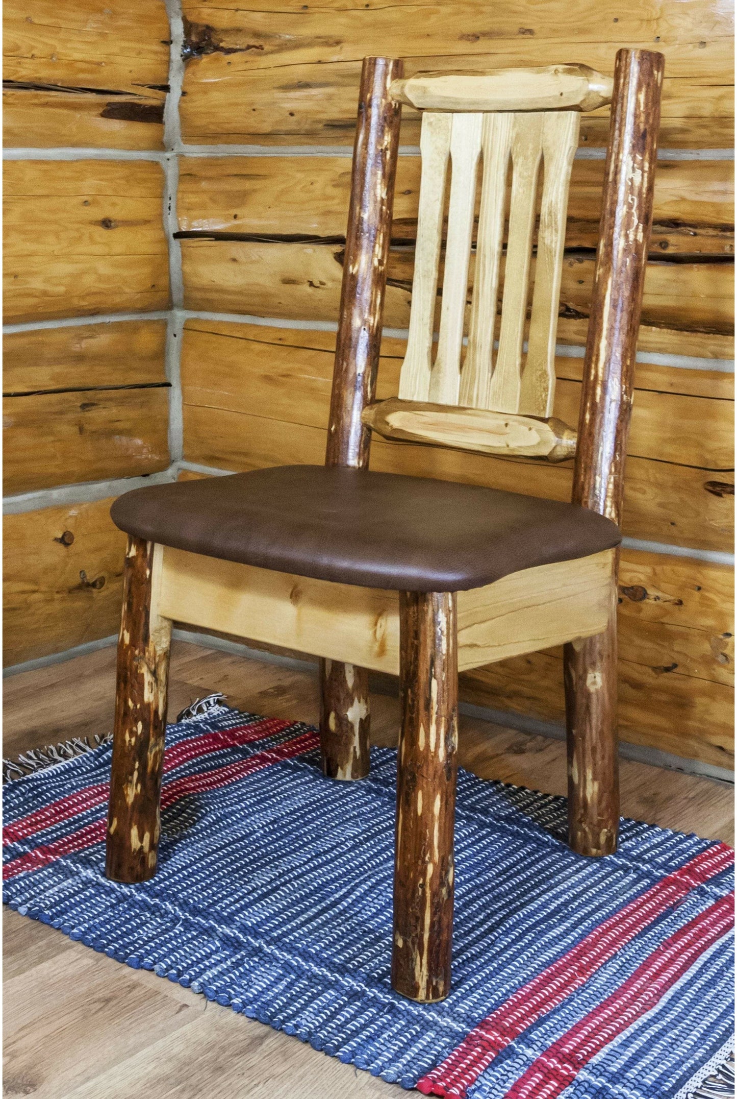 Montana Woodworks Glacier Country Kollektion Side Chair mit Polstersitz