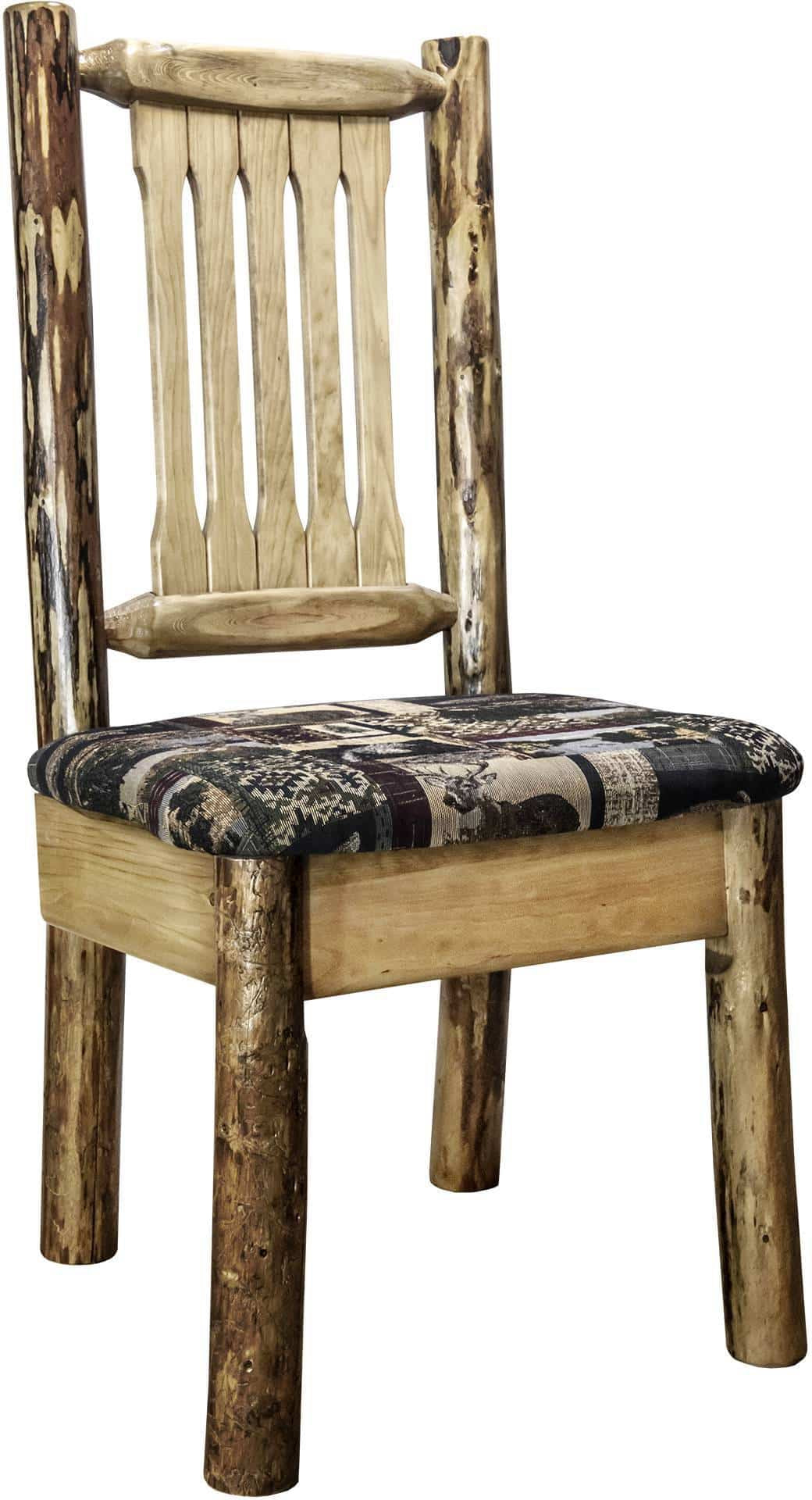 Montana Woodworks Glacier Country Kollektion Side Chair mit Polstersitz