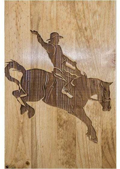 Montana Woodworks Gletscher Country Kollektion Twin Storage-Plattform mit Laser-Gravur-Design