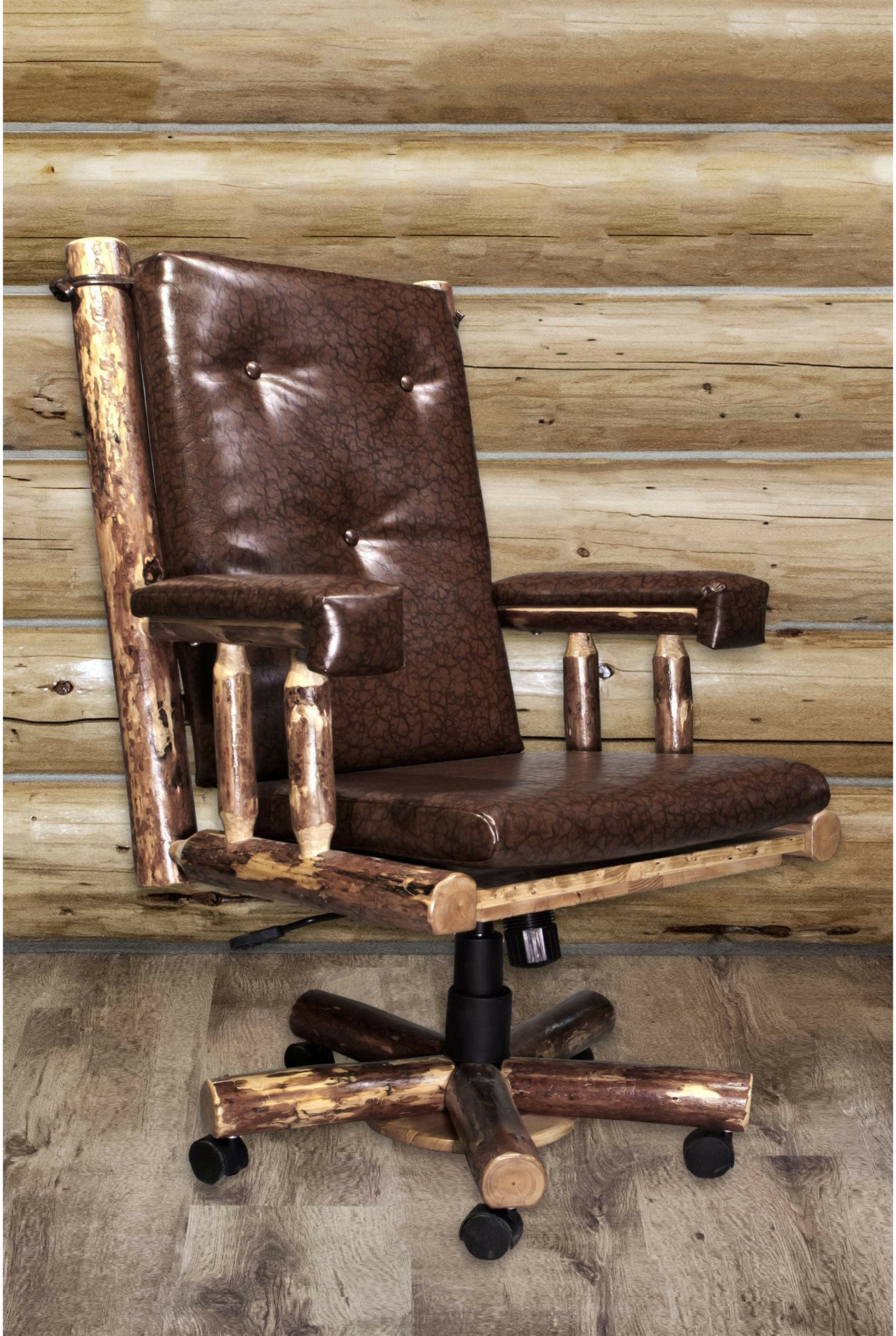 Montana Woodworks Glacier Country Kollektion Polster Bürostuhl