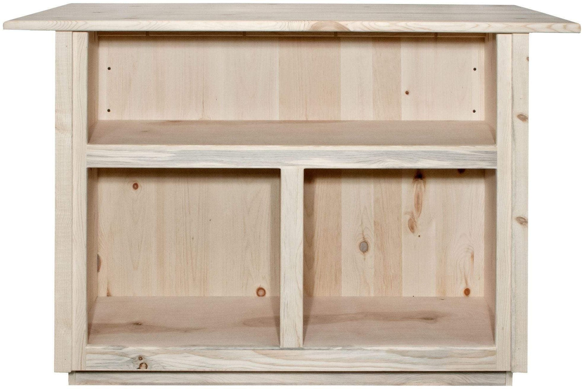Montana Woodworks Homestead Kollektion Bar mit Fußschiene