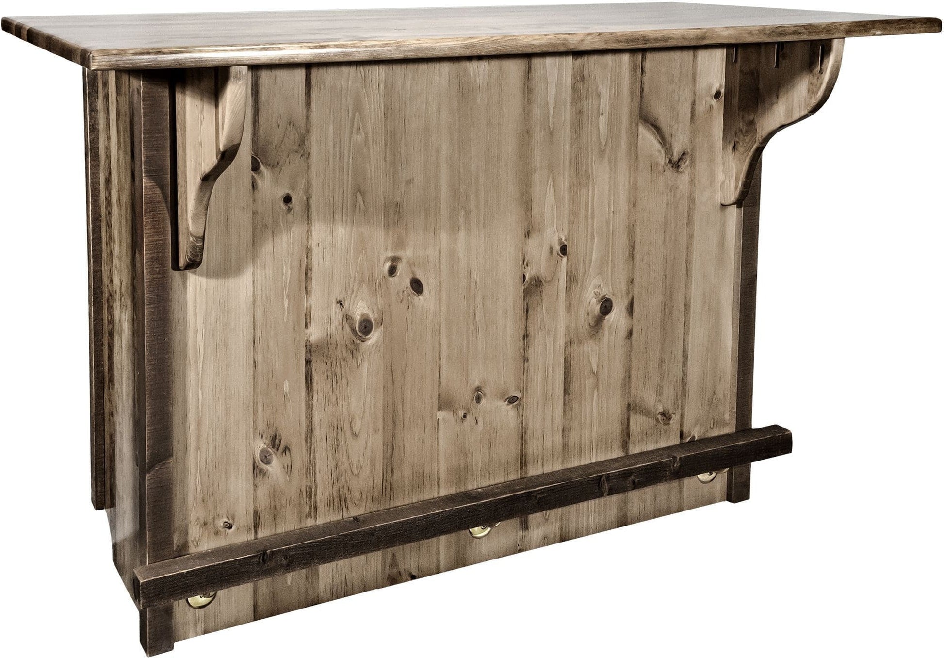 Montana Woodworks Homestead Kollektion Bar mit Fußschiene