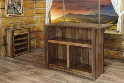 Montana Woodworks Homestead Kollektion Bar mit Fußschiene