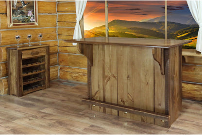 Montana Woodworks Homestead Kollektion Bar mit Fußschiene