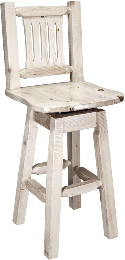 Montana Woodworks Homestead Kollektion Barshocker mit Back & Swivel