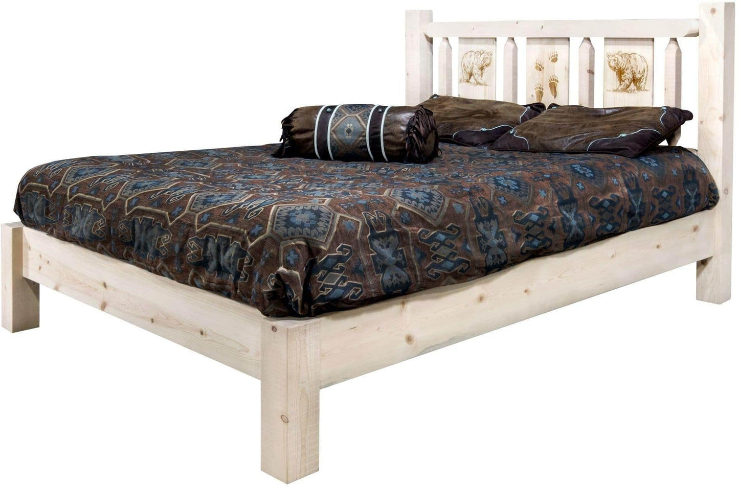 Montana Woodworks Homestead Kollektion California King Platform Bett - Klare Lacquer Finish