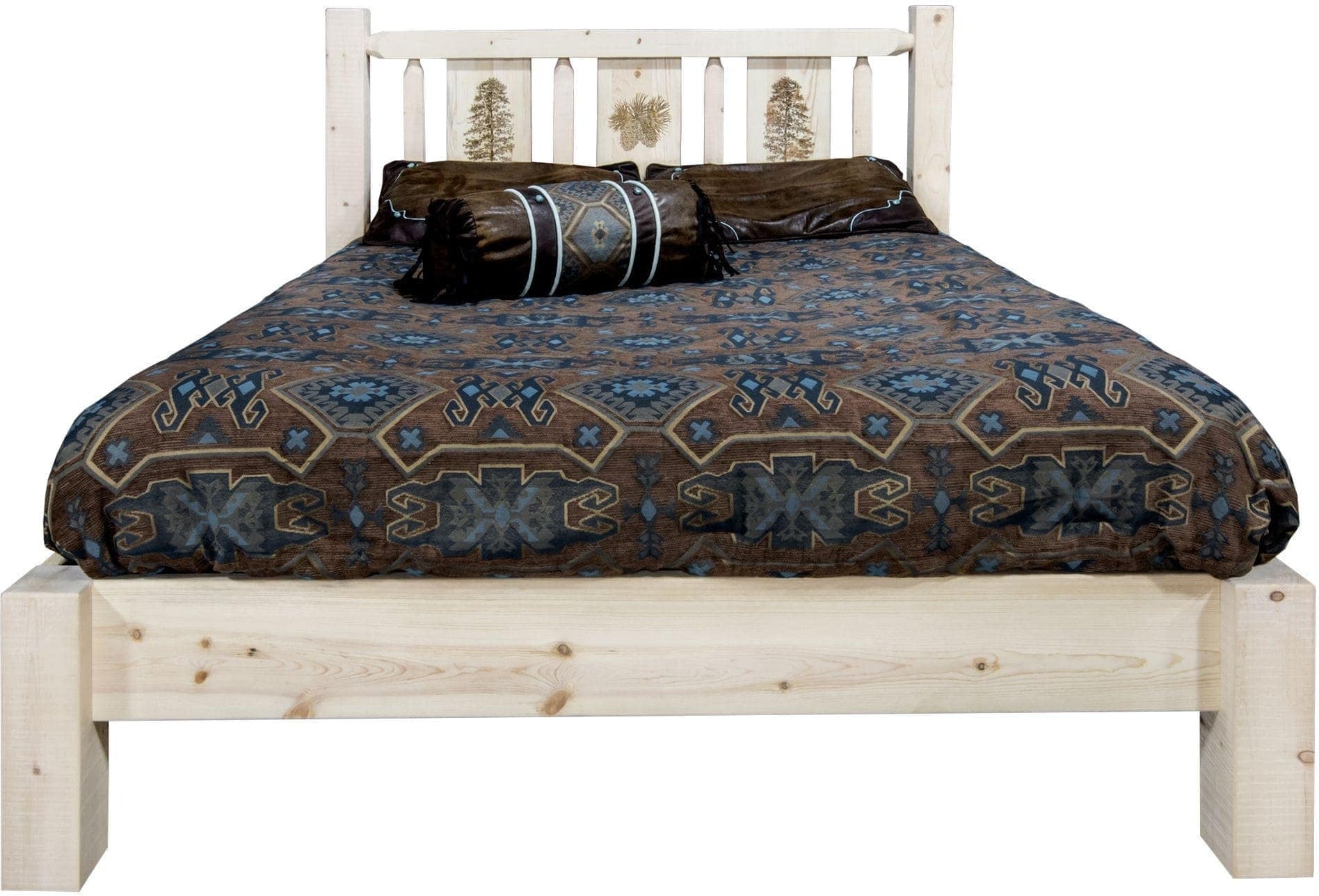 Montana Woodworks Homestead Kollektion California King Platform Bett - Klare Lacquer Finish