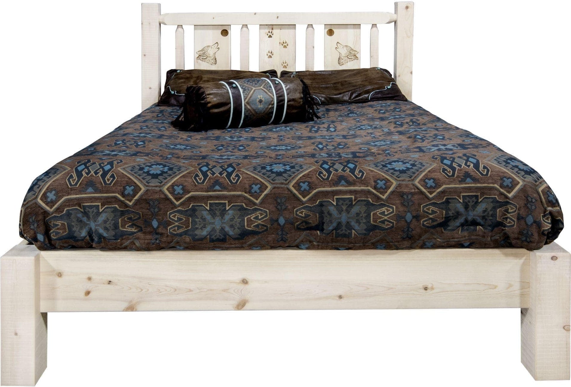 Montana Woodworks Homestead Kollektion California King Platform Bett - Klare Lacquer Finish
