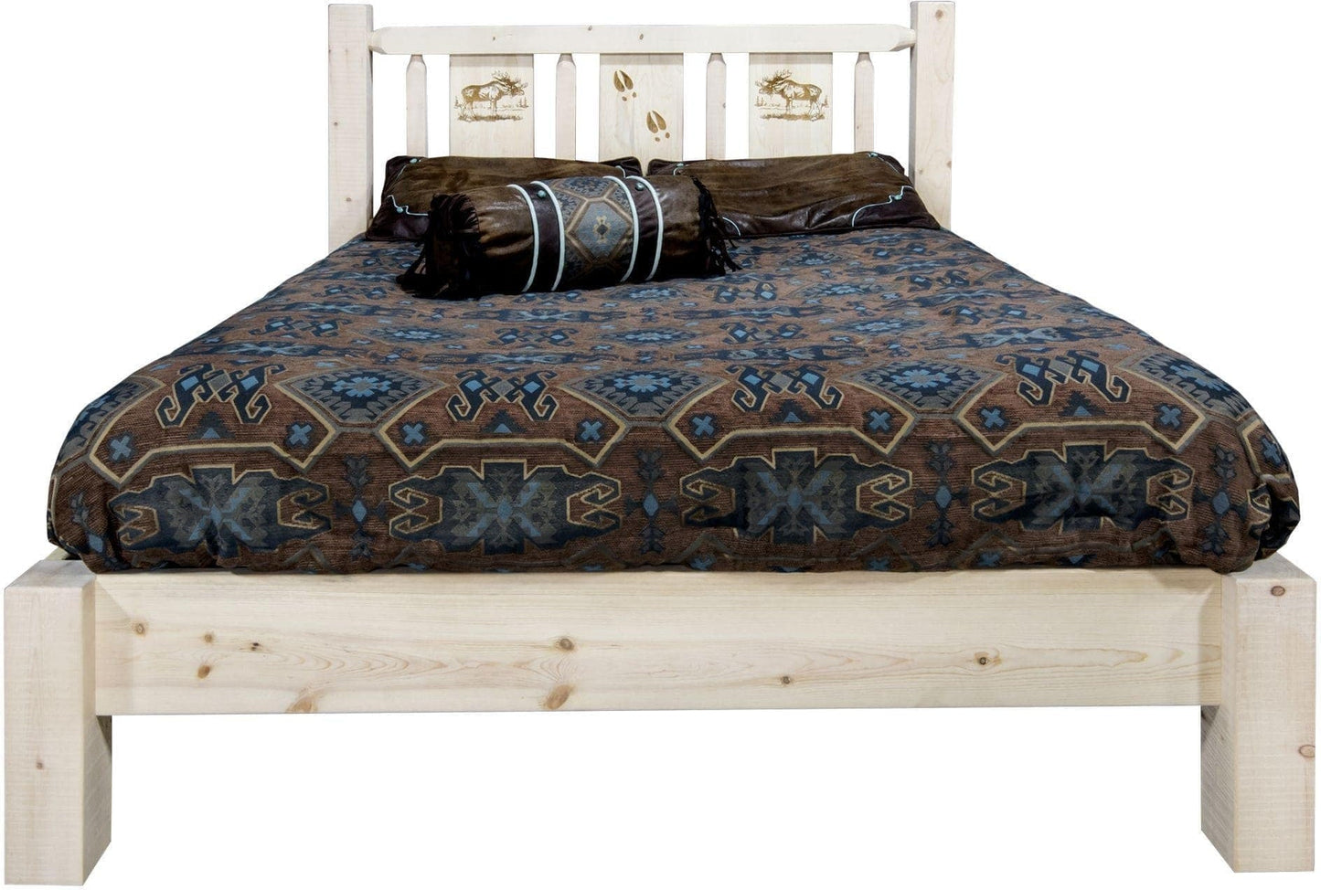 Montana Woodworks Homestead Kollektion California King Platform Bett - Klare Lacquer Finish