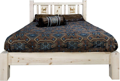 Montana Woodworks Homestead Kollektion California King Platform Bett - Klare Lacquer Finish