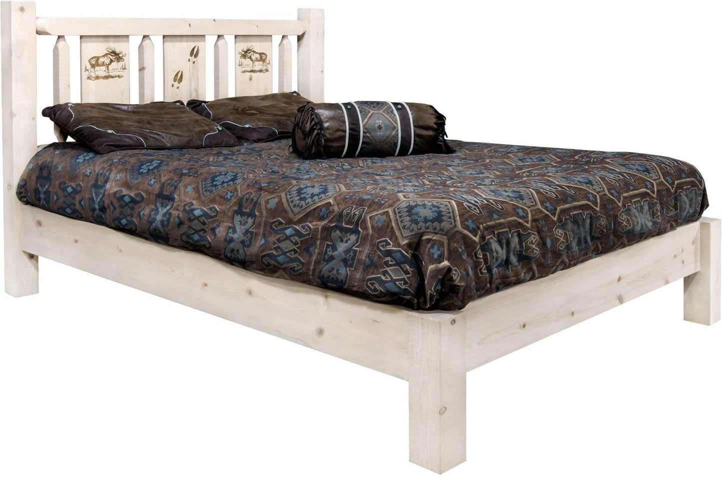 Montana Woodworks Homestead Kollektion California King Platform Bett - Klare Lacquer Finish
