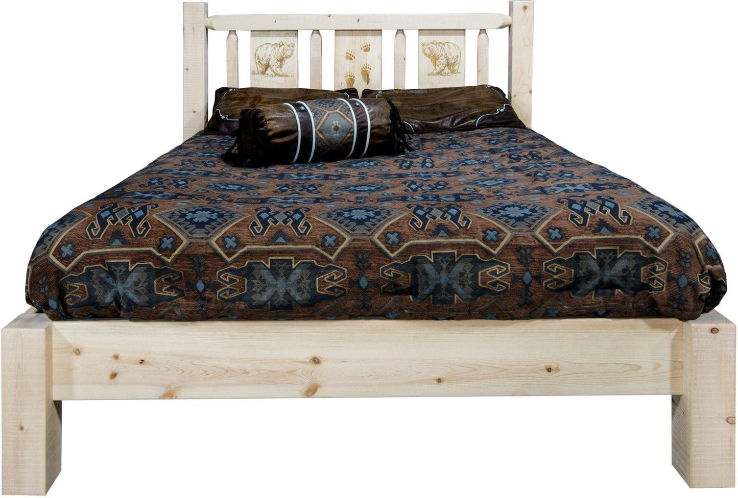 Montana Woodworks Homestead Kollektion California King Plattform Bett - Unvollendet