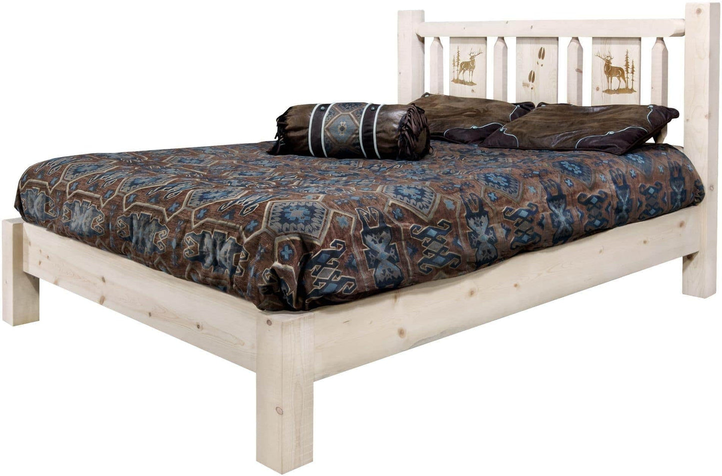 Montana Woodworks Homestead Kollektion California King Plattform Bett - Unvollendet