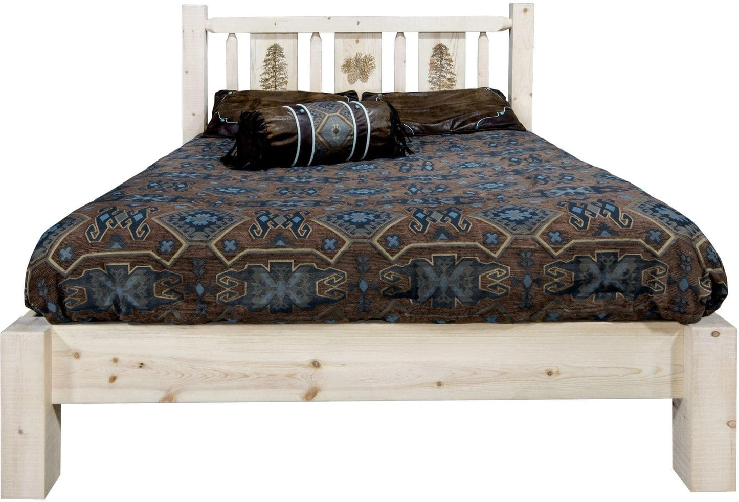 Montana Woodworks Homestead Kollektion California King Plattform Bett - Unvollendet