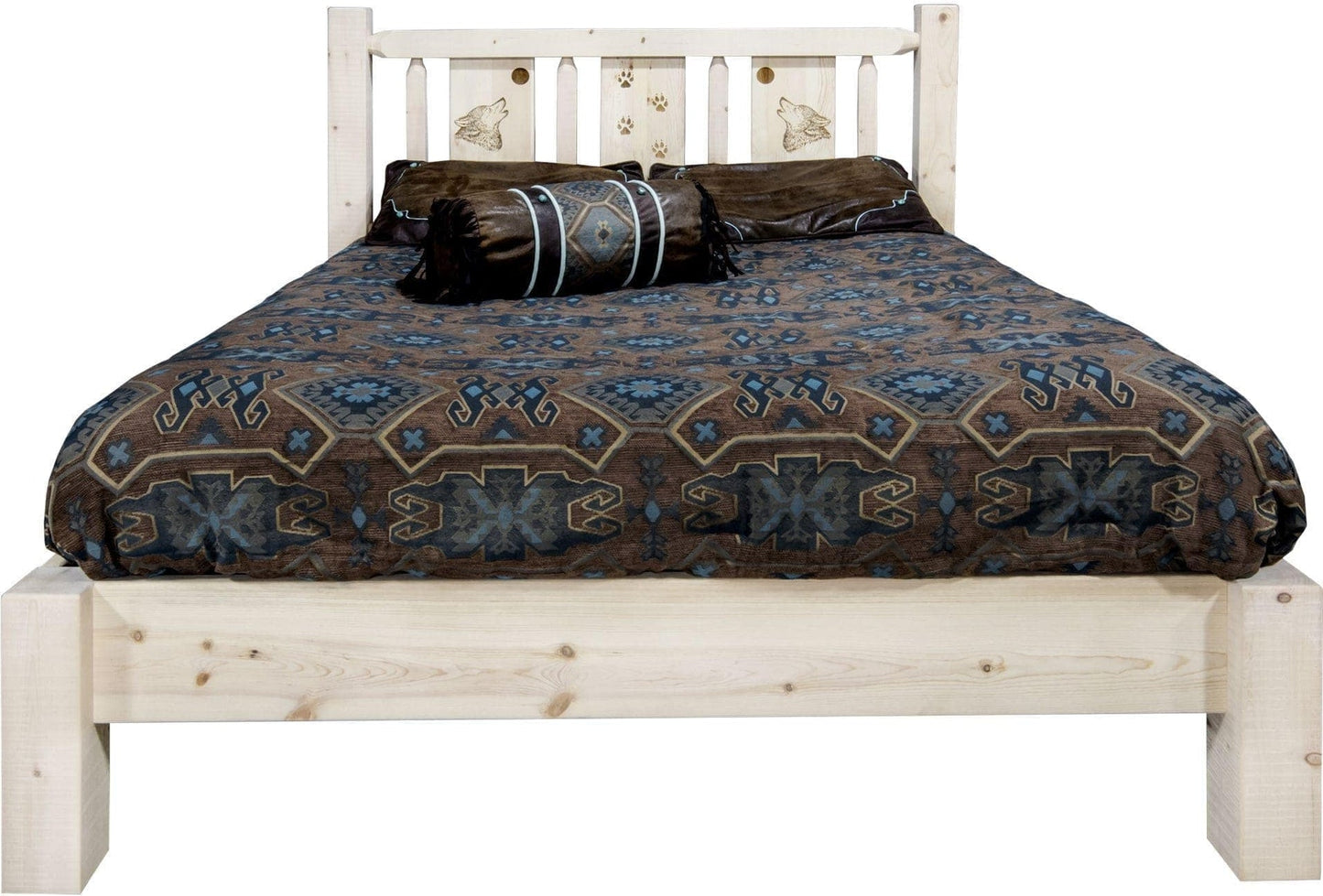 Montana Woodworks Homestead Kollektion California King Plattform Bett - Unvollendet