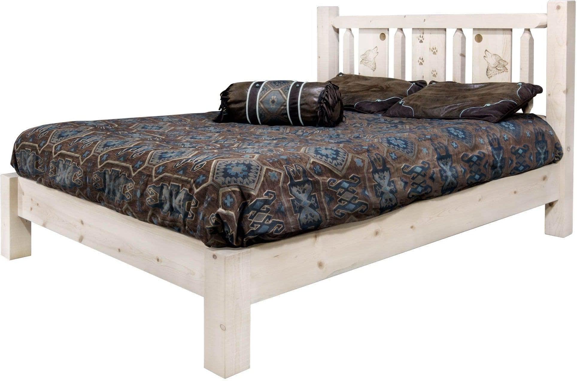 Montana Woodworks Homestead Kollektion California King Plattform Bett - Unvollendet