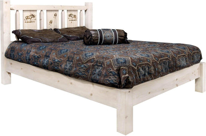 Montana Woodworks Homestead Kollektion California King Plattform Bett - Unvollendet
