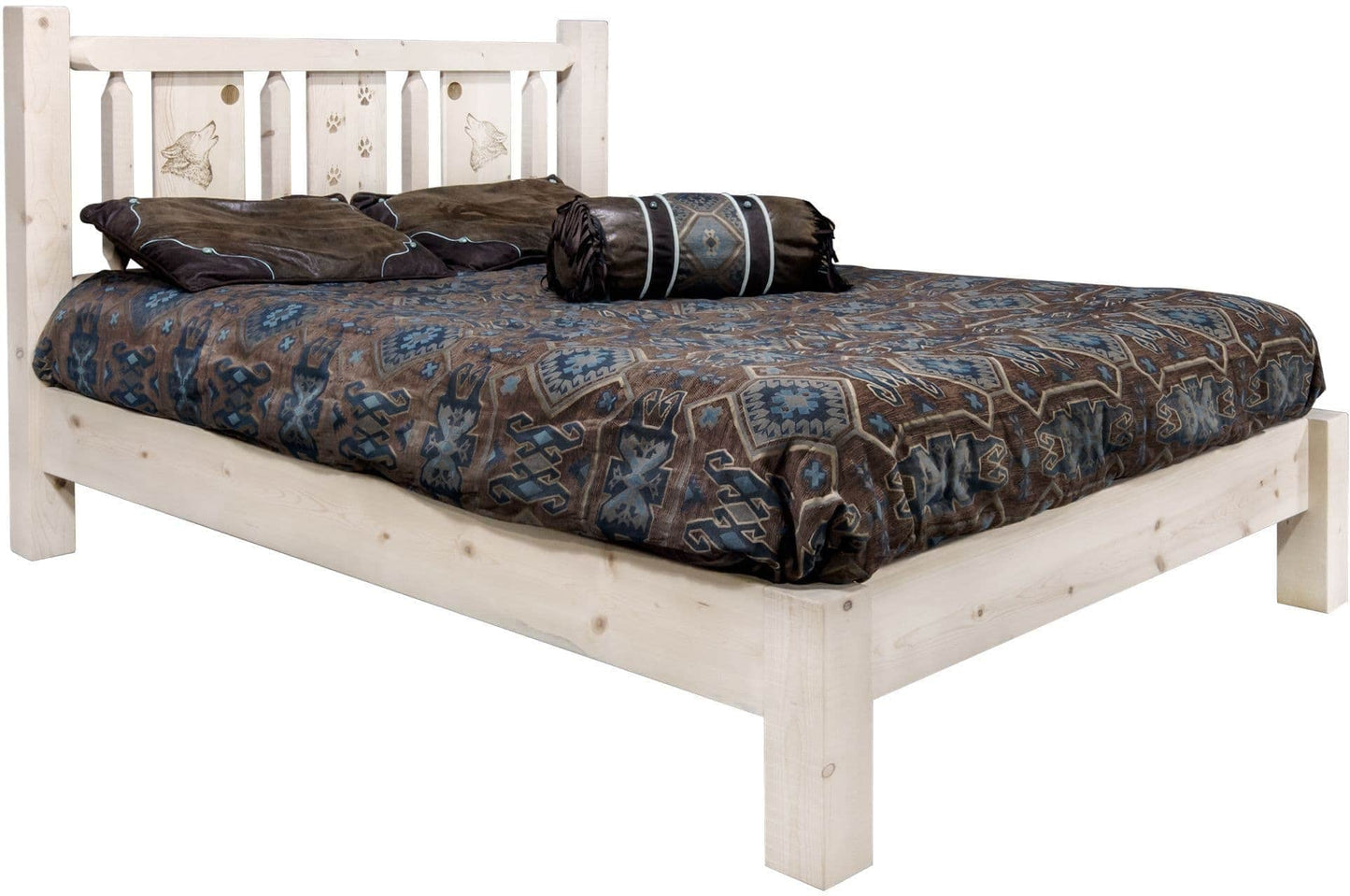Montana Woodworks Homestead Kollektion California King Plattform Bett - Unvollendet