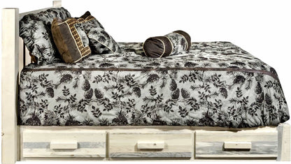 Montana Woodworks Homestead Kollektion California King Plattform Bett mit Lagerung