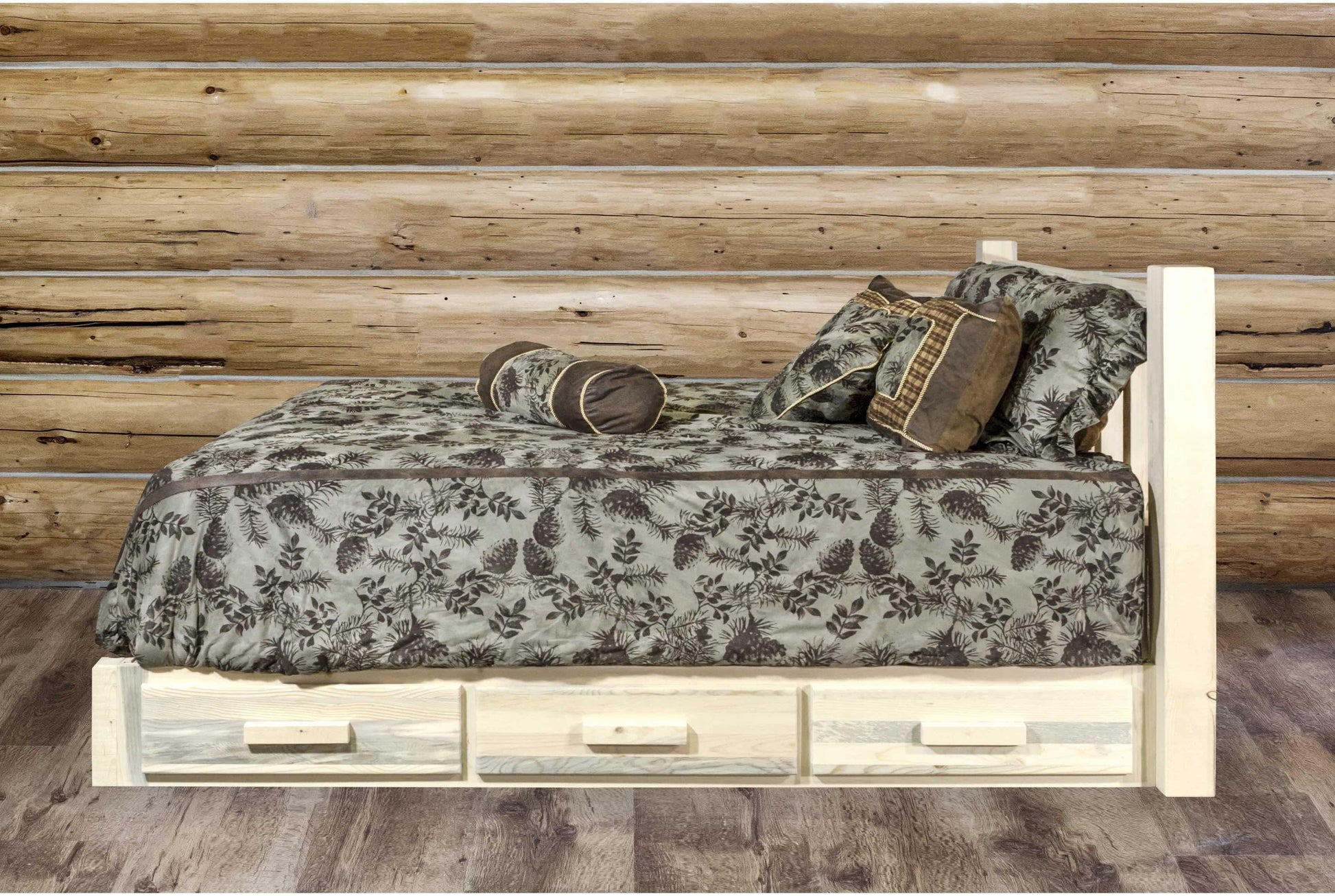 Montana Woodworks Homestead Kollektion California King Plattform Bett mit Lagerung