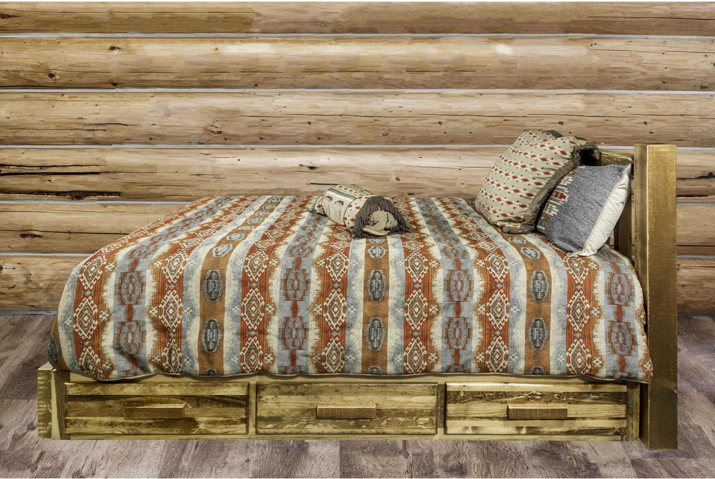 Montana Woodworks Homestead Kollektion California King Plattform Bett mit Lagerung