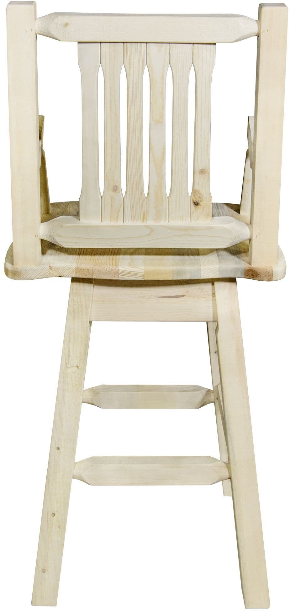 Montana Woodworks Homestead Kollektion Barshocker des Kapitäns mit Rücken & Schwenken