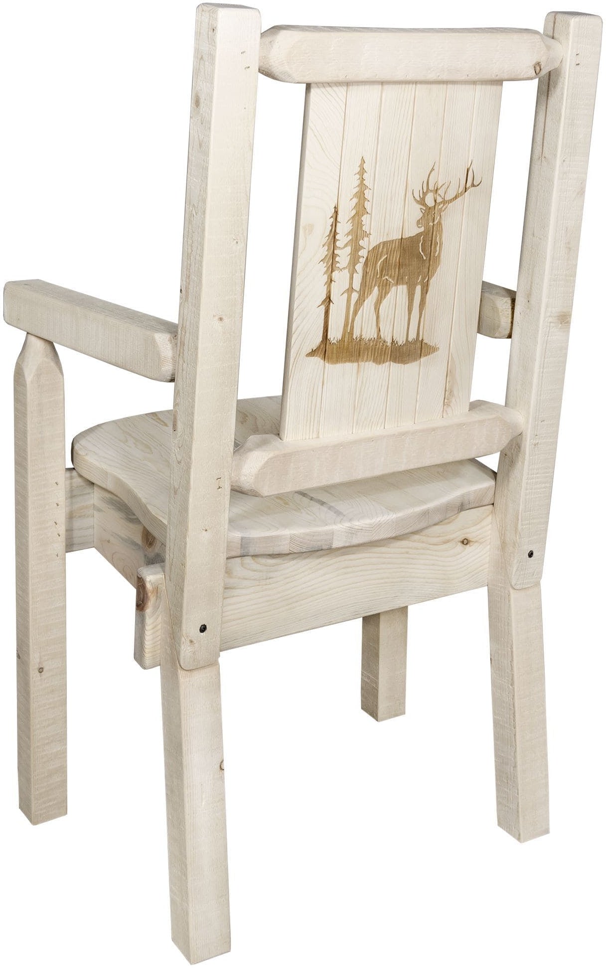 Montana Woodworks Homestead Kollektion Kapitänsstuhl mit Lasergravur - Bereit zum Abschluss