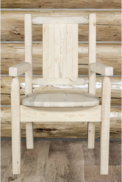 Montana Woodworks Homestead Kollektion Kapitänsstuhl mit Lasergravur - Bereit zum Abschluss