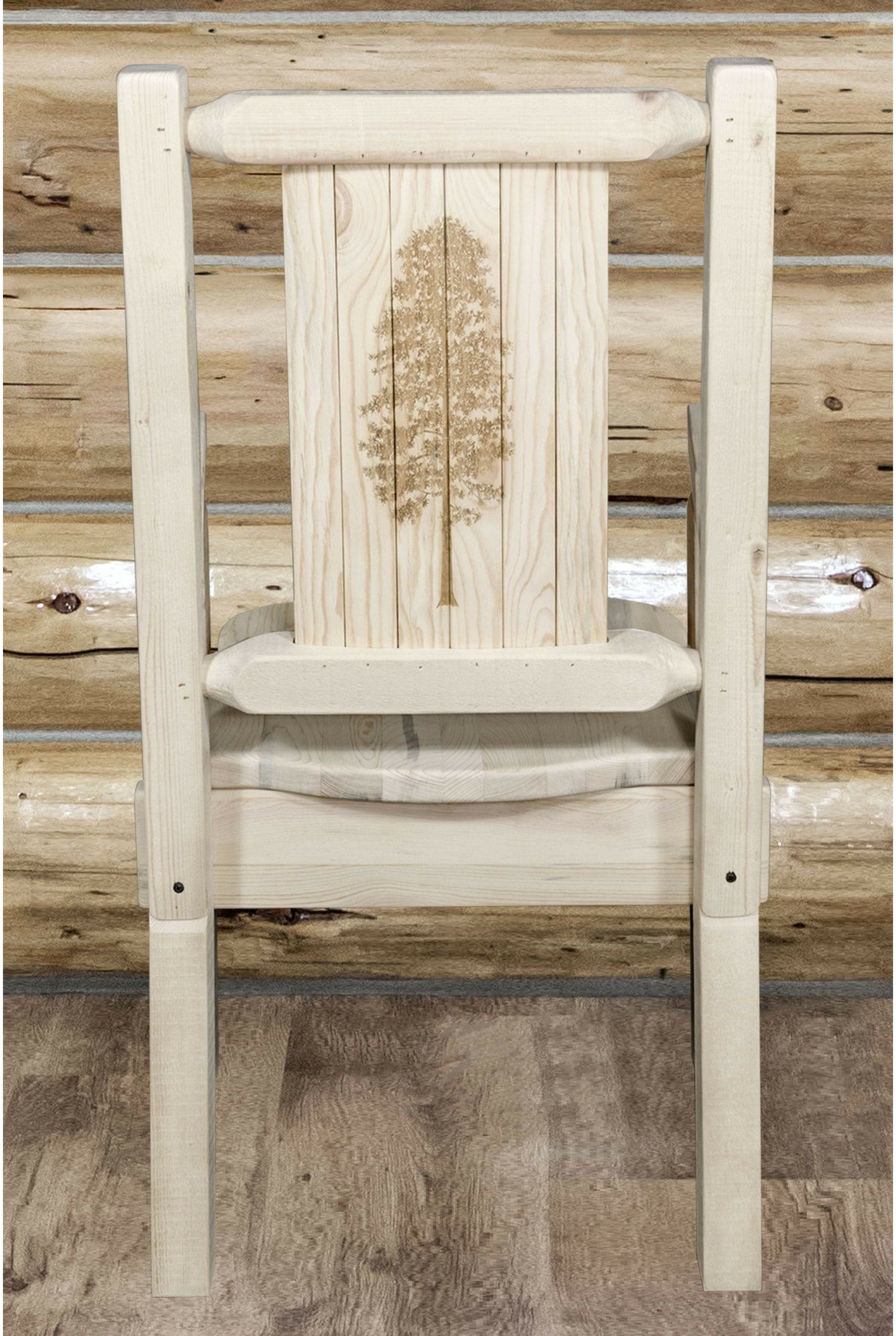 Montana Woodworks Homestead Kollektion Kapitänsstuhl mit Lasergravur - Bereit zum Abschluss