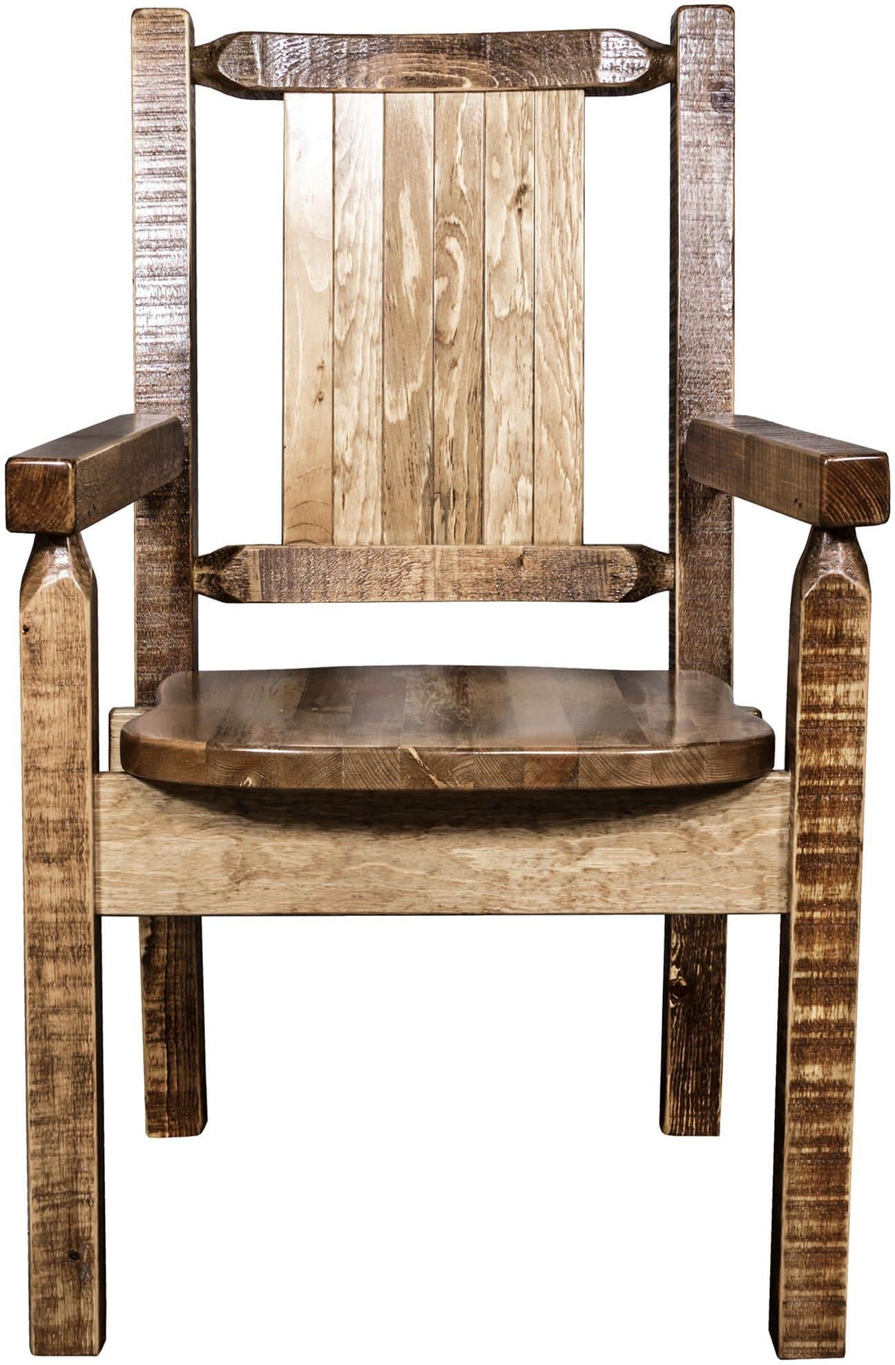 Montana Woodworks Homestead Kollektion Kapitänsstuhl mit Lasergravur - Flecken & Lacquer Finish