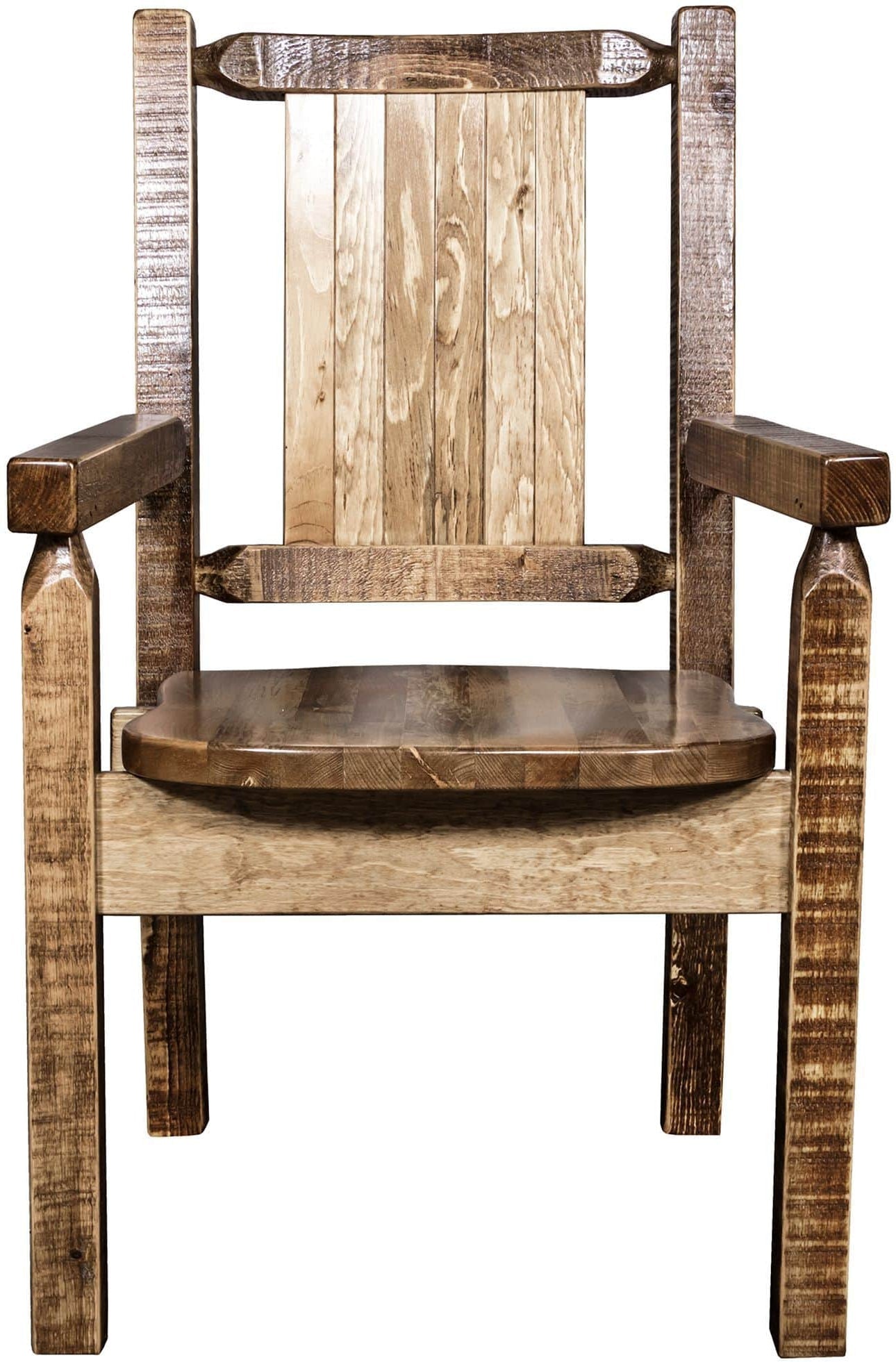 Montana Woodworks Homestead Kollektion Kapitänsstuhl mit Lasergravur - Flecken & Lacquer Finish