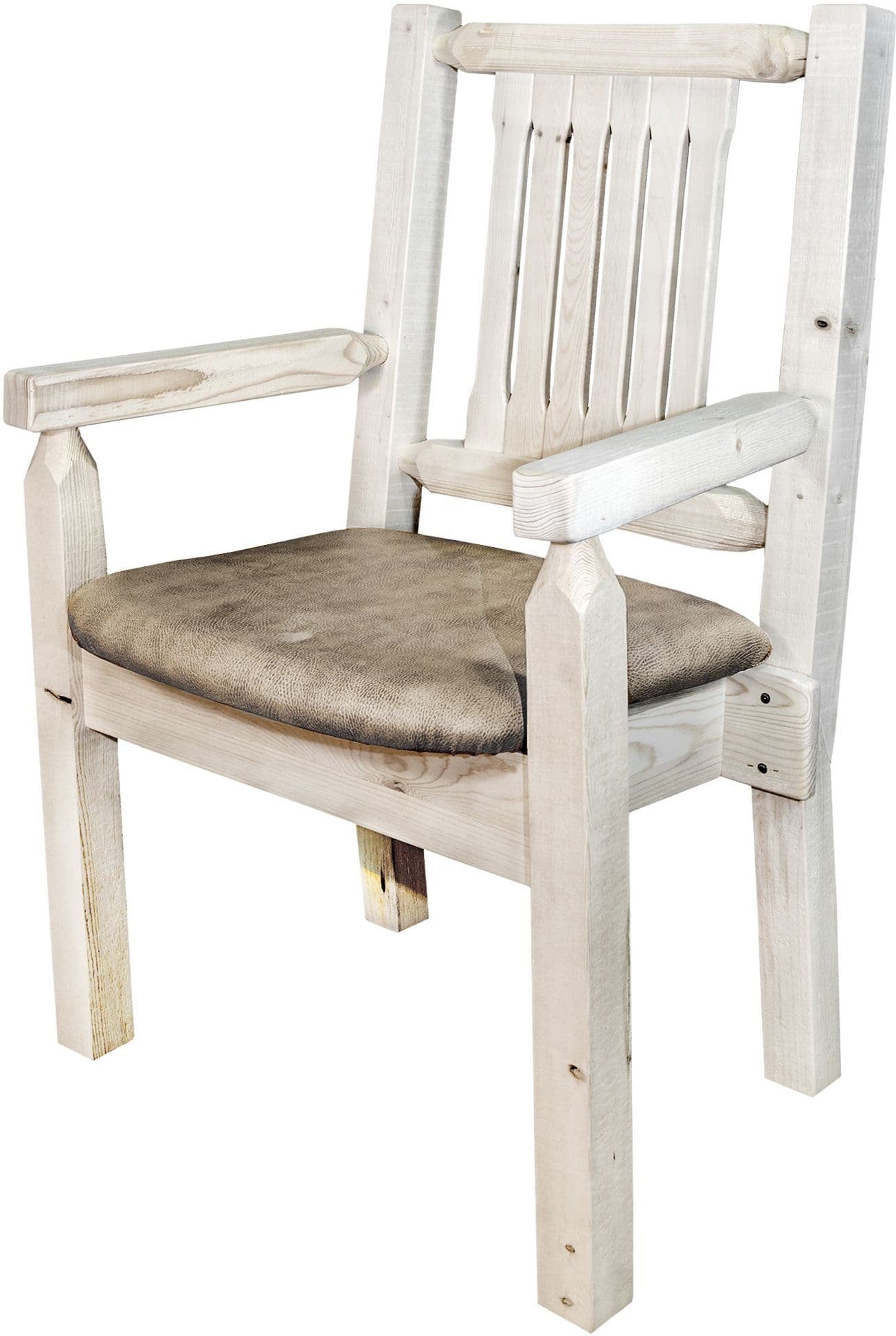 Montana Woodworks Homestead Kollektion Kapitänsstuhl mit Polstersitz - Bereit zum Abschluss