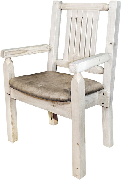 Montana Woodworks Homestead Kollektion Kapitänsstuhl mit Polstersitz - Bereit zum Abschluss