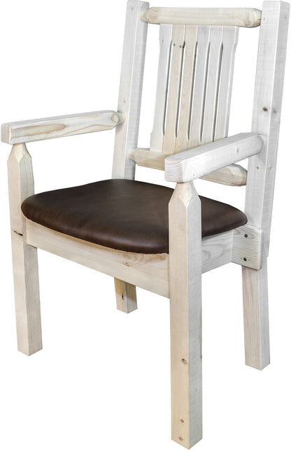 Montana Woodworks Homestead Kollektion Kapitänsstuhl mit Polstersitz - Bereit zum Abschluss