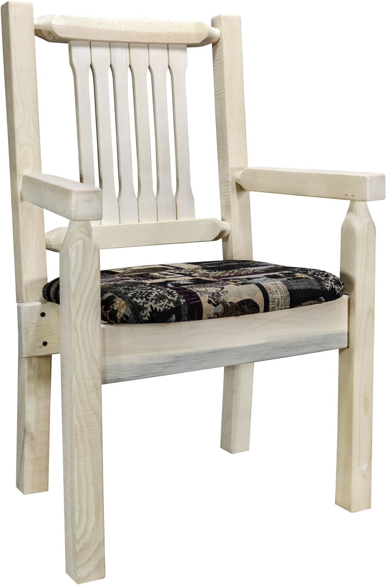 Montana Woodworks Homestead Kollektion Kapitänsstuhl mit Polstersitz - Bereit zum Abschluss