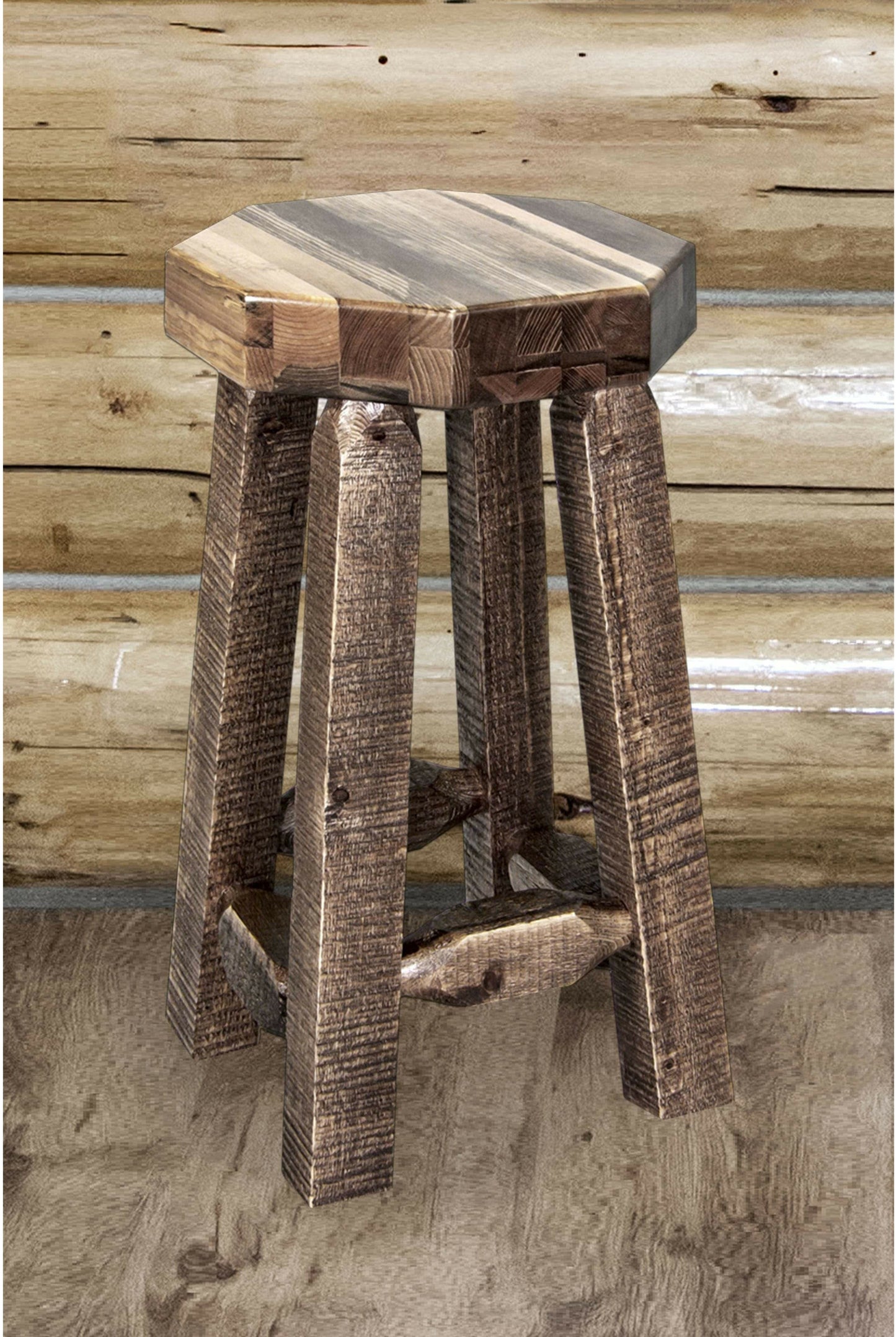 Montana Woodworks Homestead Kollektion Counter Height Backless Barstool