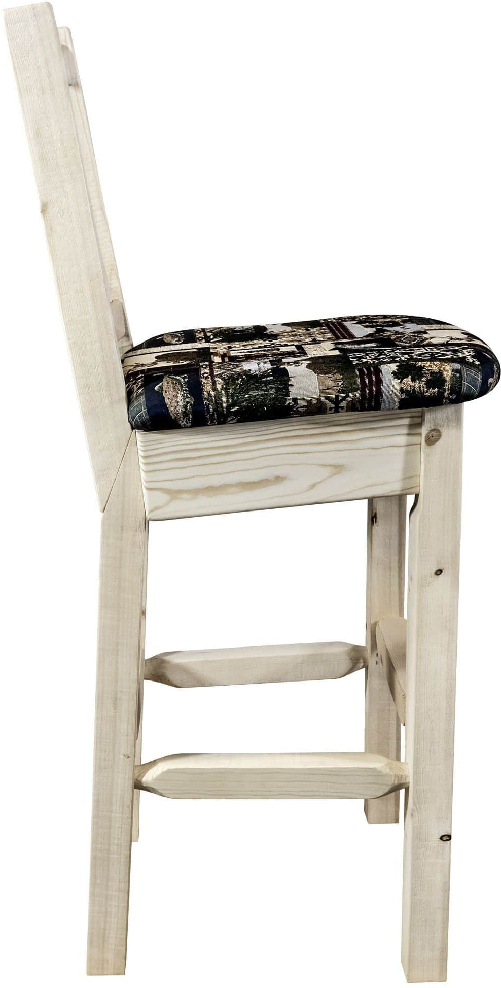 Montana Woodworks Homestead Kollektion Counter Height Barshocker mit Rücken