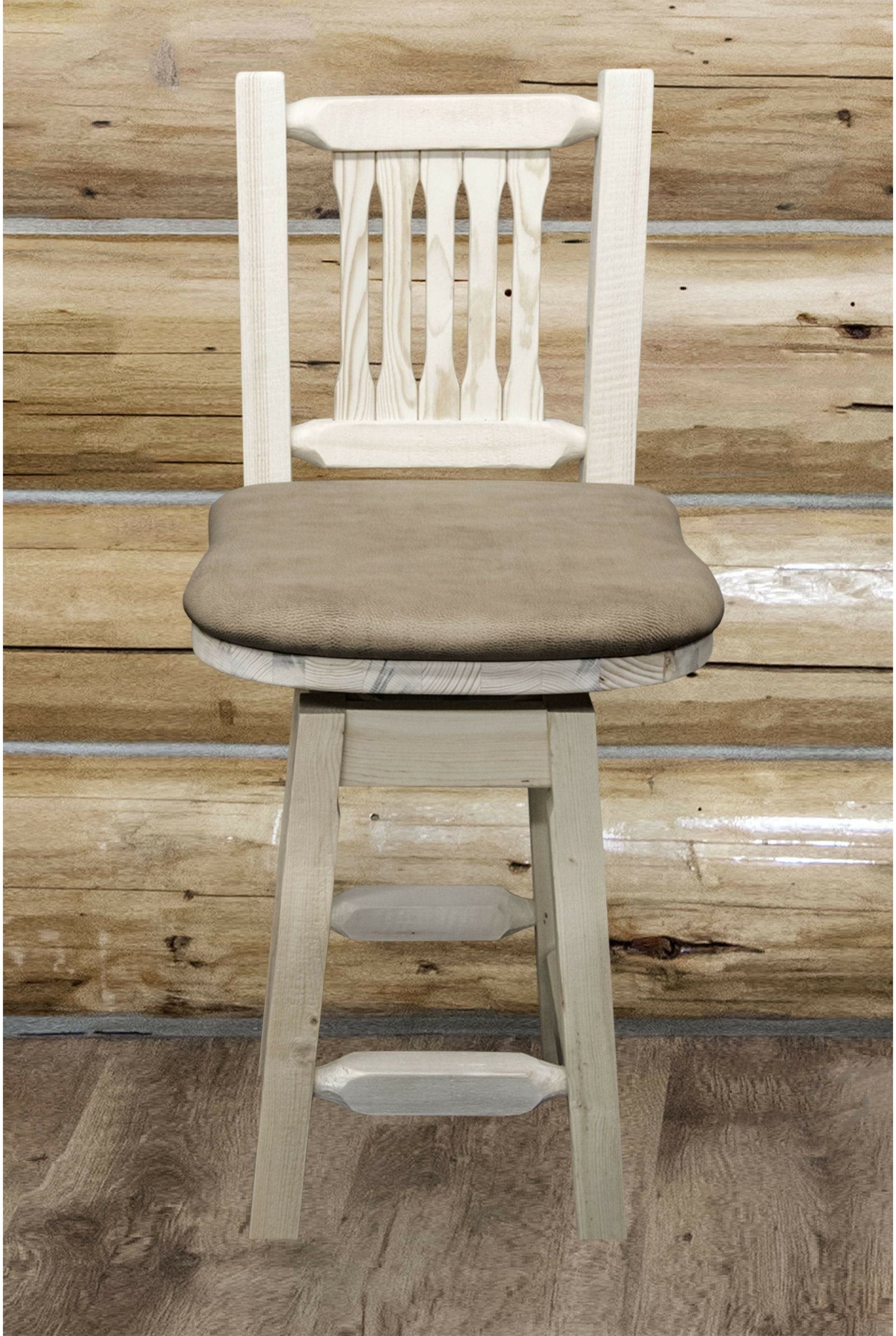 Montana Woodworks Homestead Kollektion Counter Height Barshocker mit Back & Swivel
