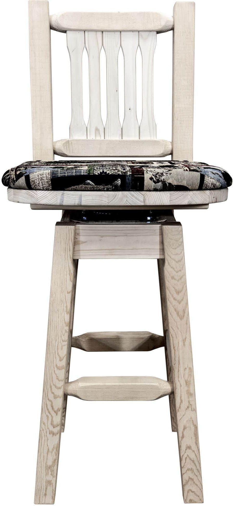 Montana Woodworks Homestead Kollektion Counter Height Barshocker mit Back & Swivel