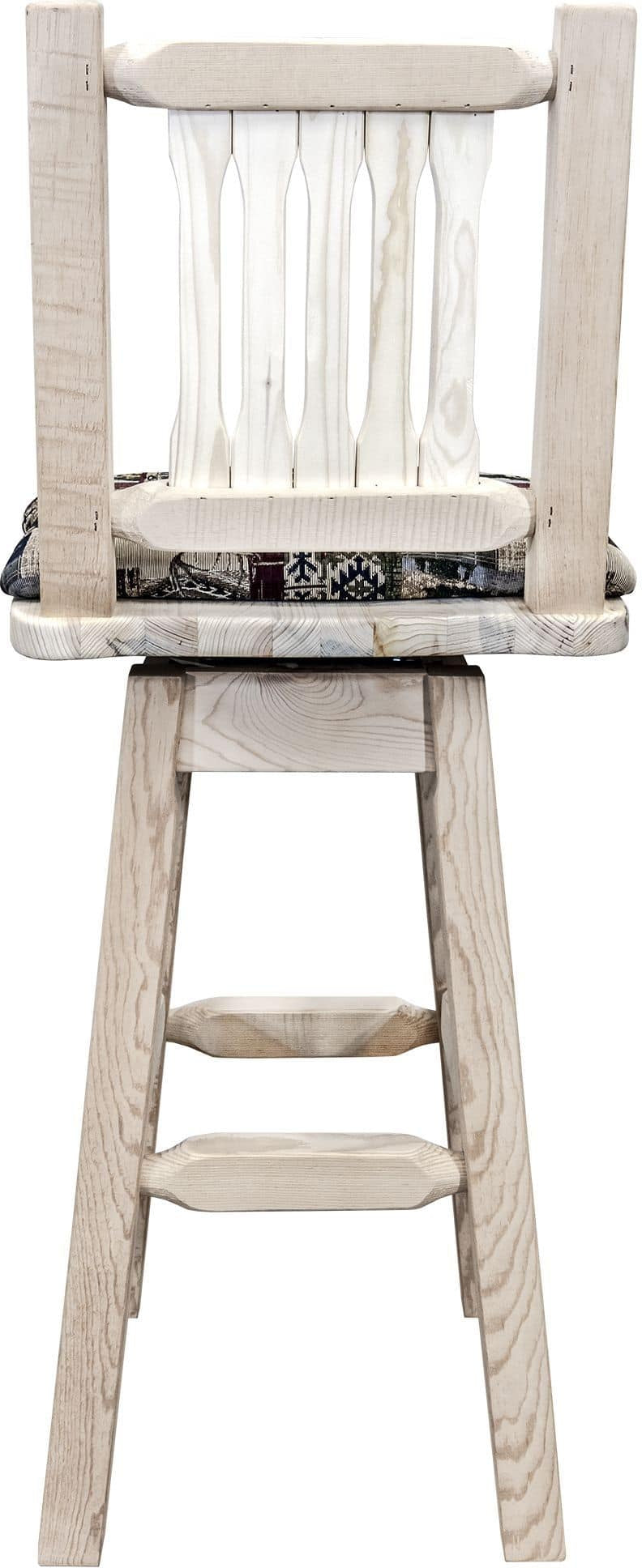 Montana Woodworks Homestead Kollektion Counter Height Barshocker mit Back & Swivel