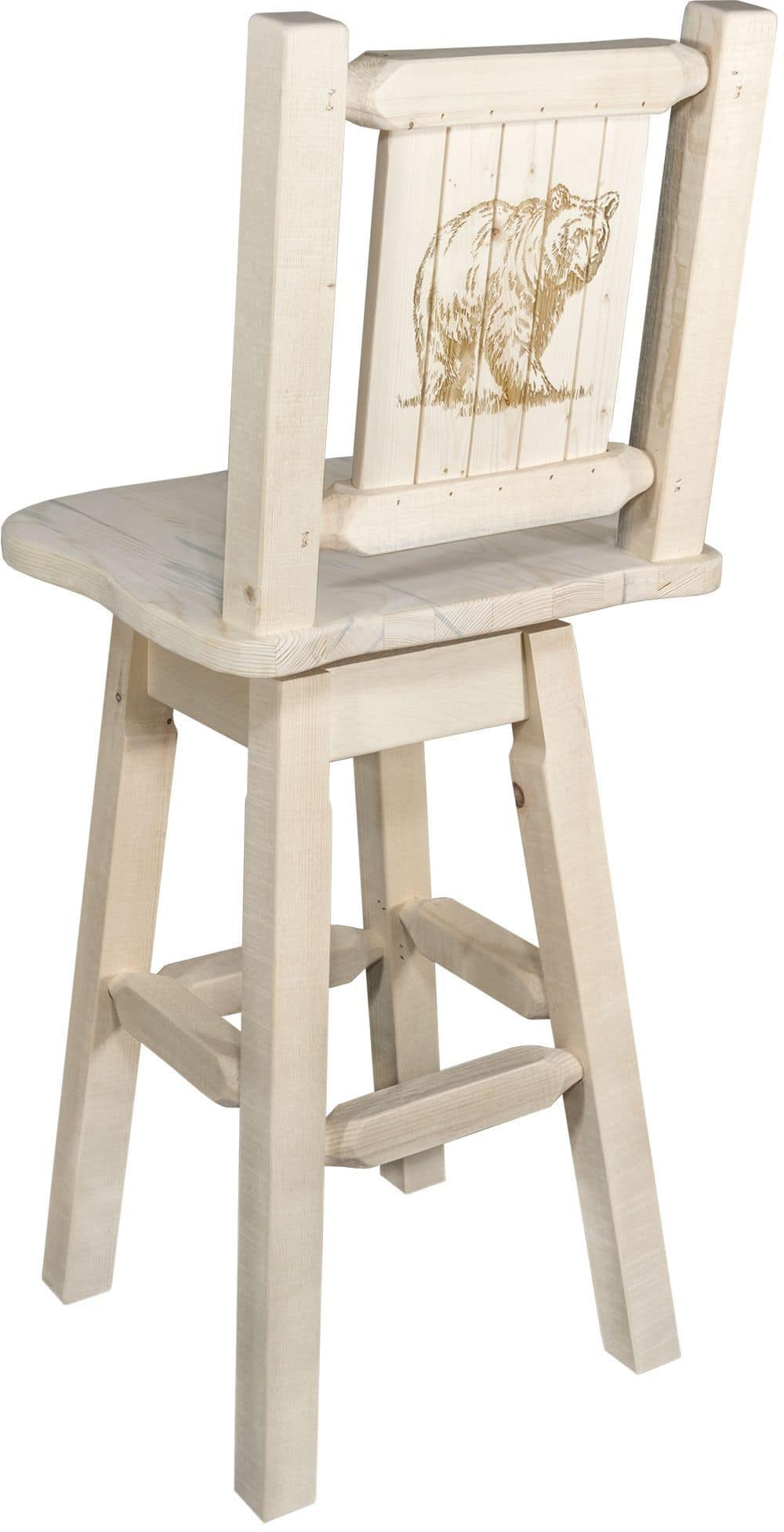 Montana Woodworks Homestead Kollektion Counter Height Swivel Barstool (Deutsche Ausgabe)