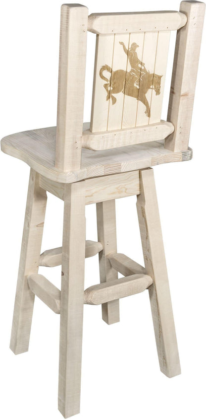 Montana Woodworks Homestead Kollektion Counter Height Swivel Barstool (Deutsche Ausgabe)